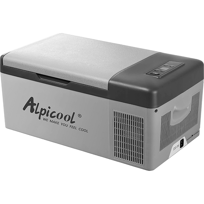 Alpicool C15 kompressor køleboks - 15 liter og med indbygget batteri