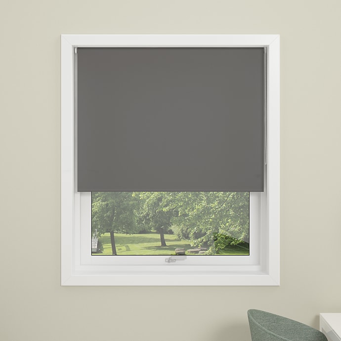 DEBEL uni rullegardin 140 x 175 cm - grå