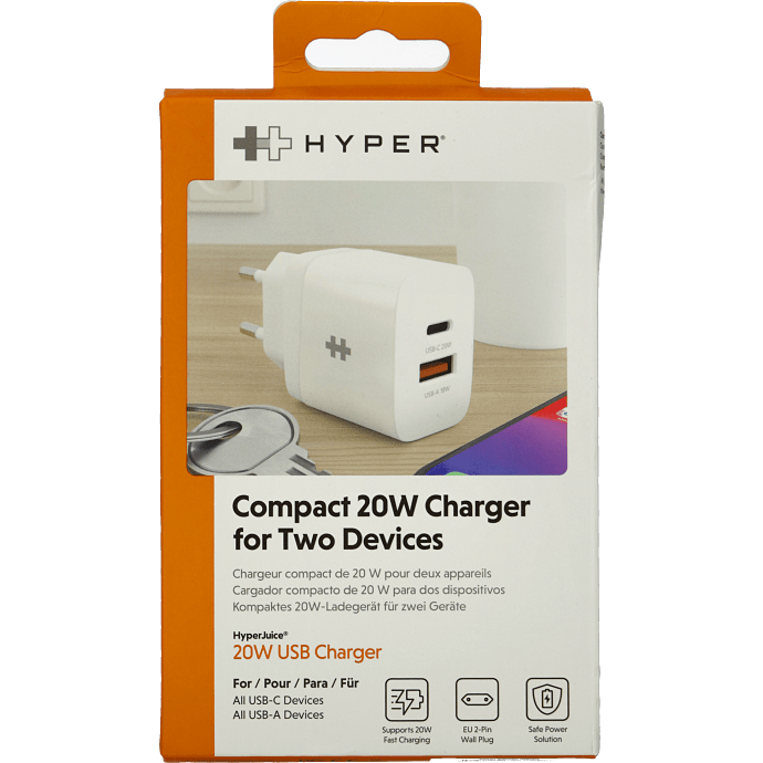 Hyper oplader 20W - hvid