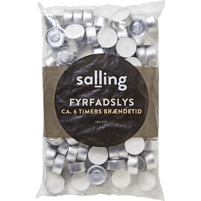 Salling fyrfadslys 100-pak - Hvid