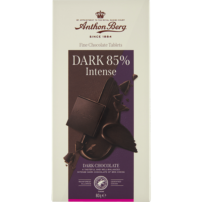 Mørk chokolade 85 % kakao