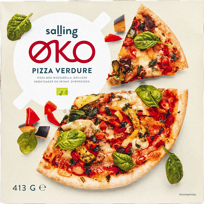 Pizza m. grøntsager øko