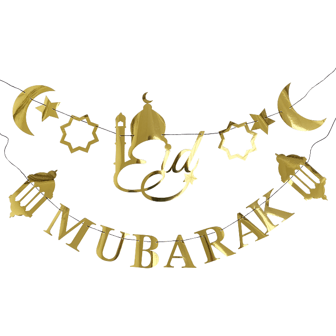 EID guirlande 2-pak - guld