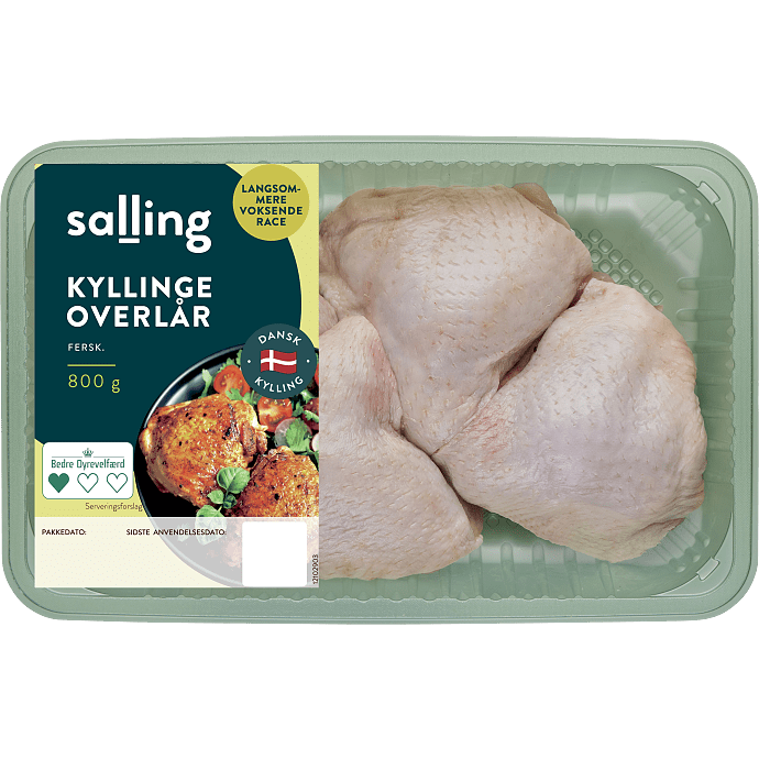 Kyllingeoverlår med rygben