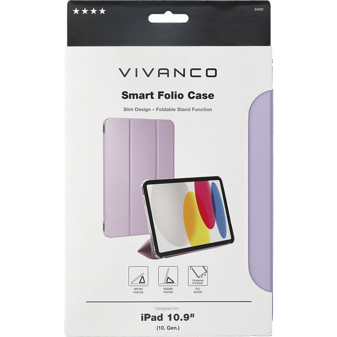 Vivanco Folio Smart Case til Ipad 10,9" - lavendel