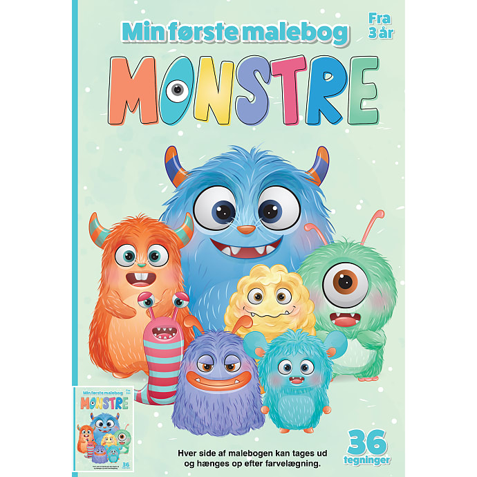 Min første malebog - monstre
