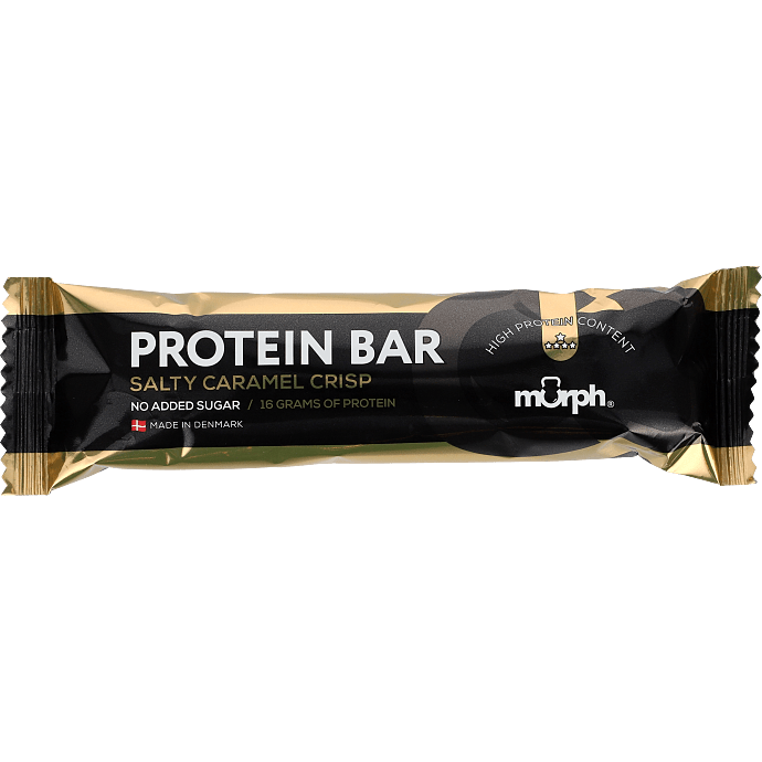 Proteinbar m. chokolade- og saltede karamelsmag