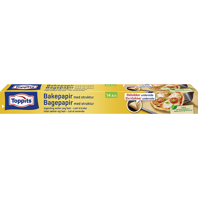 Bagepapir m. struktur
