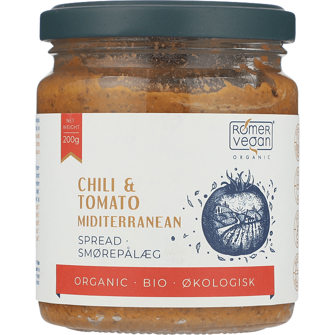 Smørepålæg m. chili og tomat vegansk øko