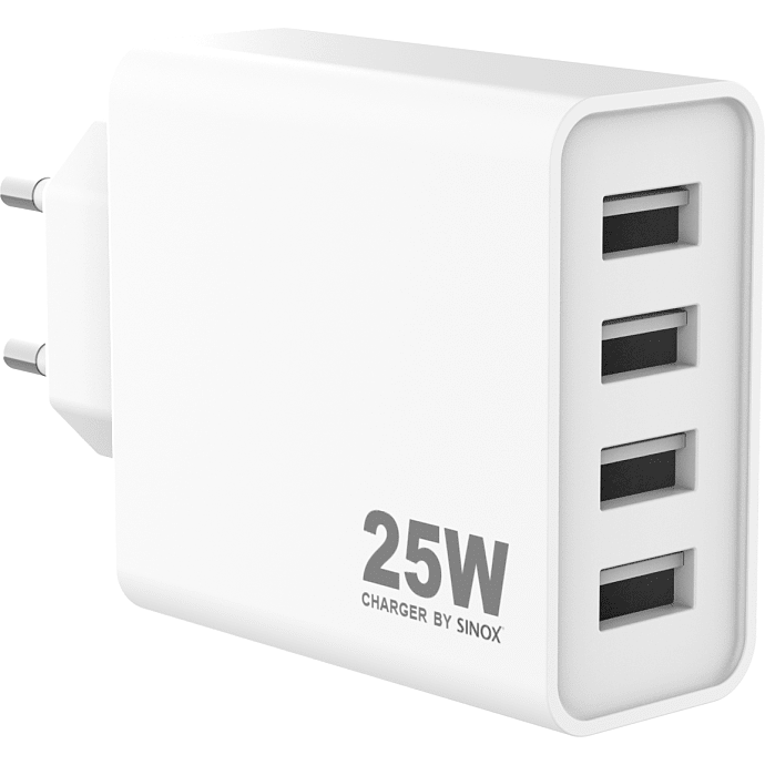 Sinox Pro oplader 25W - hvid