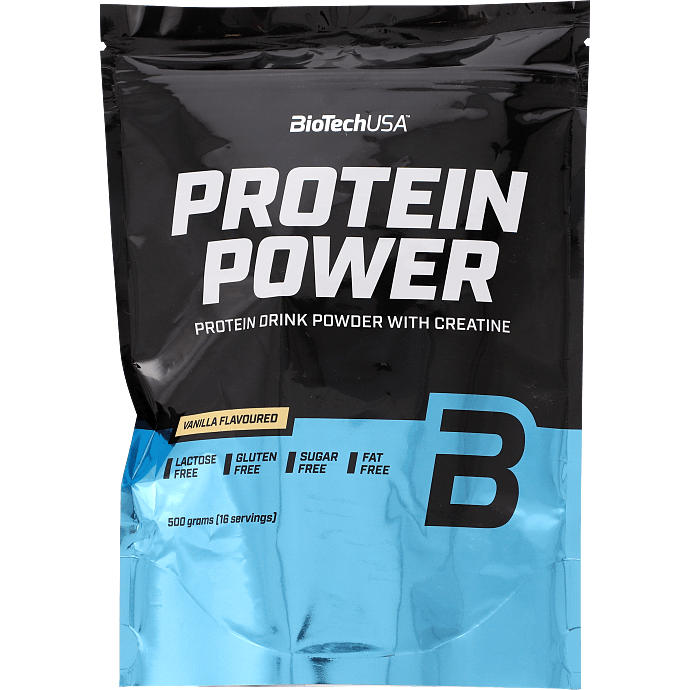 Proteinpulver m. kreatin og vaniljesmag