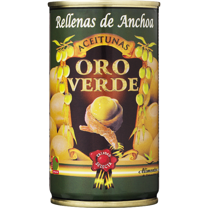 Manzanilla oliven m. ansjospuré
