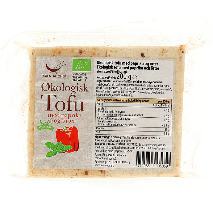 Tofu m. peberfrugt øko