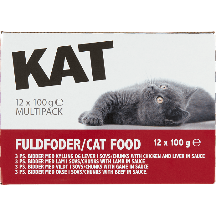 Kattepouch multipack m. kød