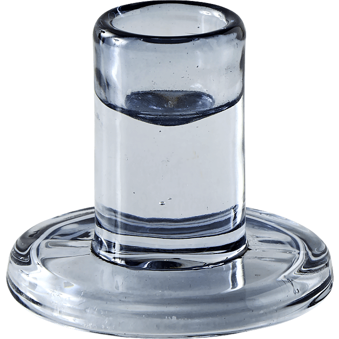 Lysestage H:6 cm - blå