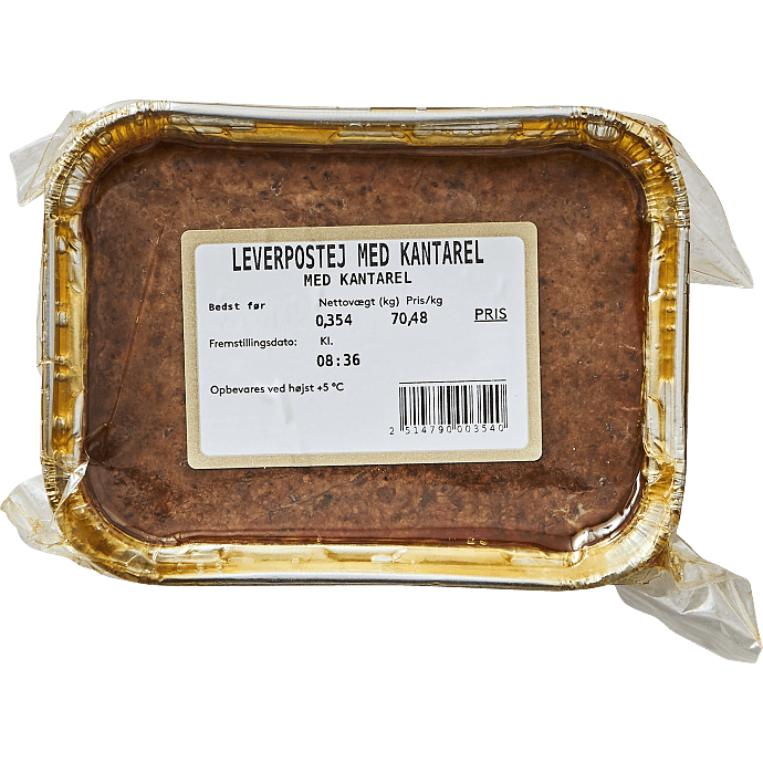 Leverpostej m. kantarel