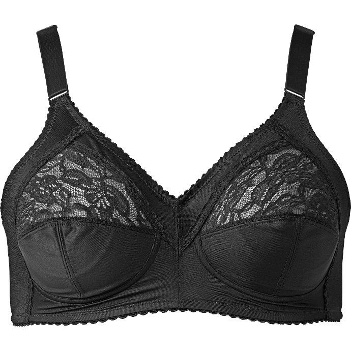 VRS dame BH klassisk fit str. B90 - sort
