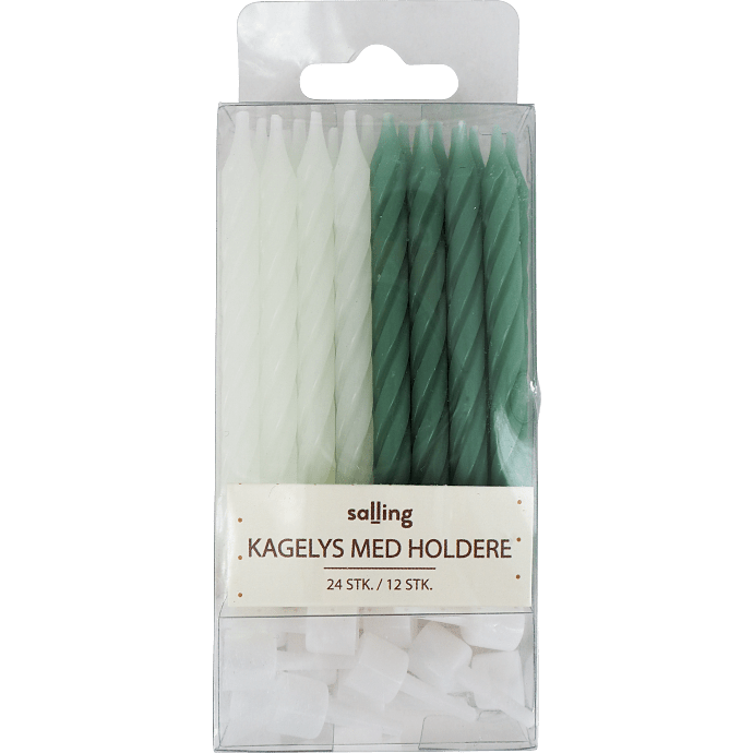 Salling kagelys snoet L: 6,3 cm 24-pak - grøn mix