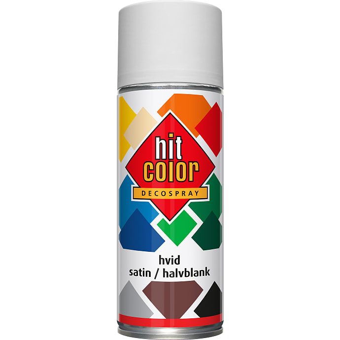 Hit Color spraymaling satin 0,4 liter - cremehvid