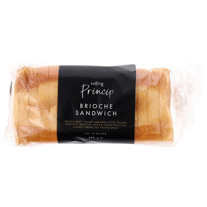 Brioche sandwich skiveskåret