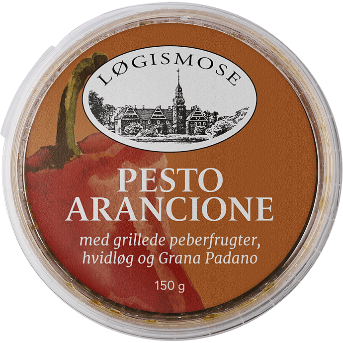 Pesto m. grillede peberfrugter og hvidløg