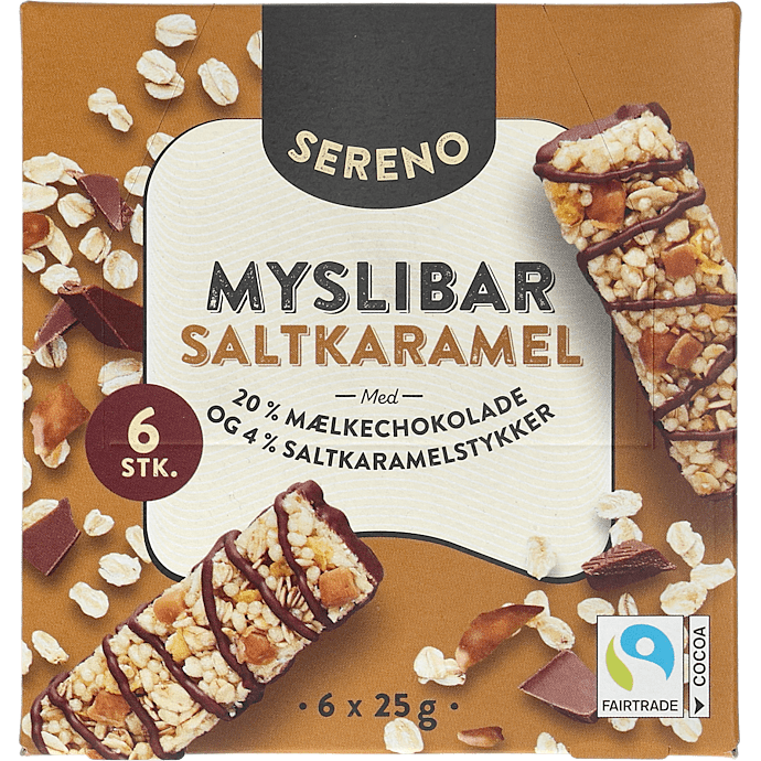 Müslibar m. saltkaramel