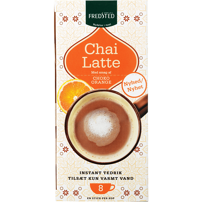 Chai latte m. appelsinsmag