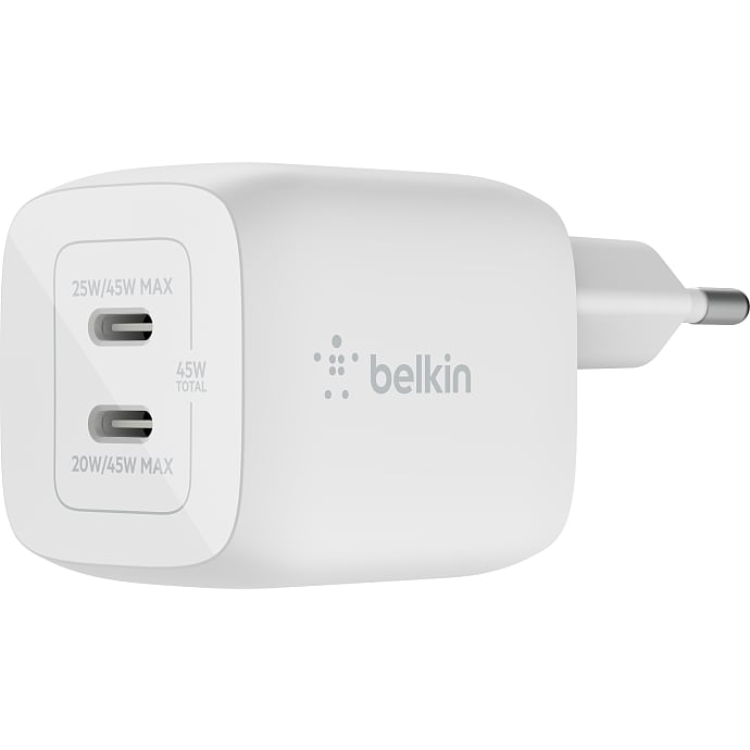 Belkin Dual USB-C oplader 45 W