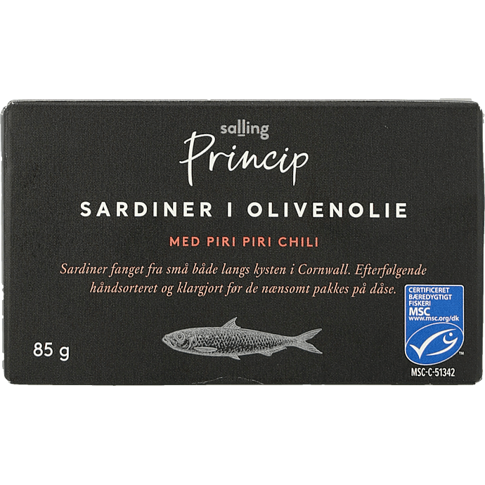Sardiner i olivenolie m. piri piri chili