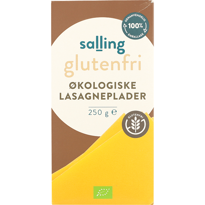 Lasagneplader glutenfri øko