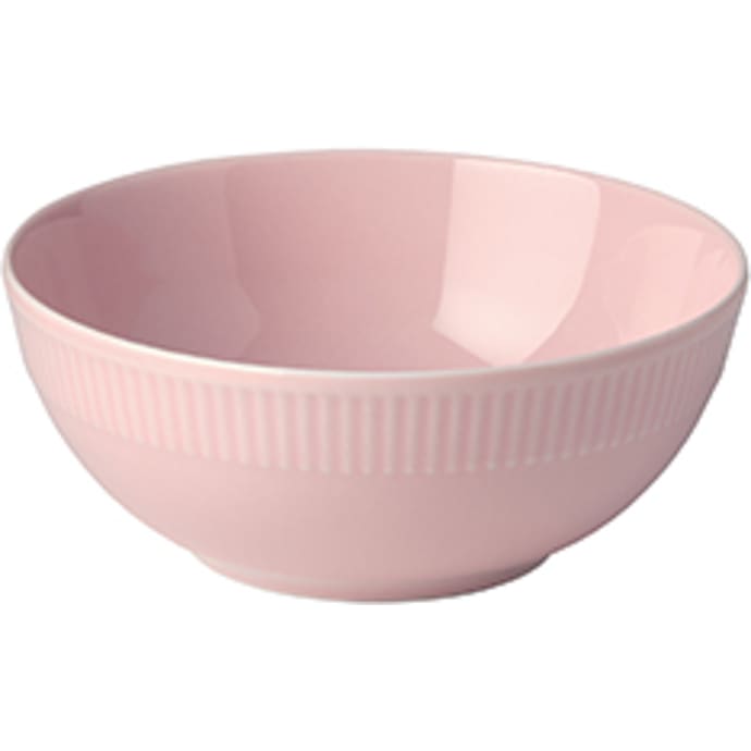 Relief skål porcelæn 15 cm - rosa