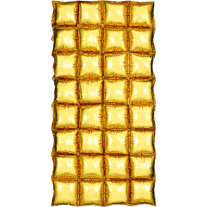 Folieballon gardin 72x143 cm - guld