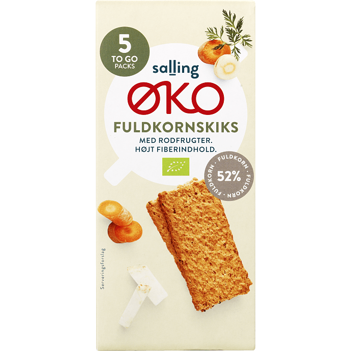 Fuldkornskiks m. rodfrugter øko