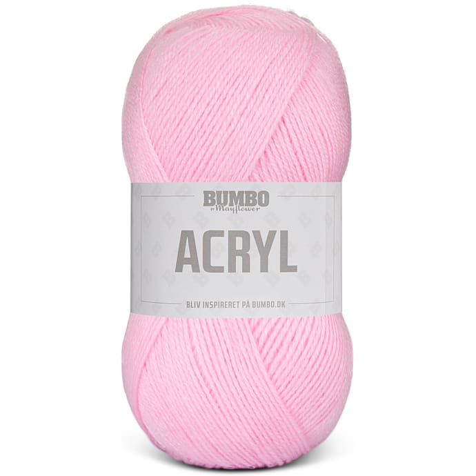 BUMBO Akrylgarn - Lys pink 095