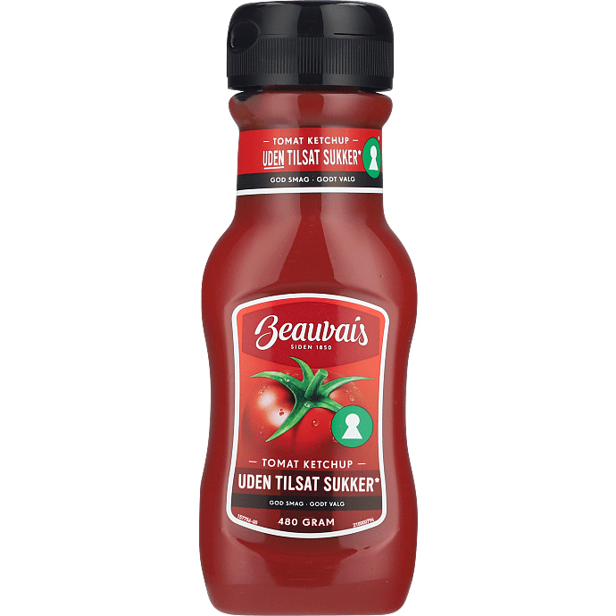 Tomatketchup u. tilsat sukker