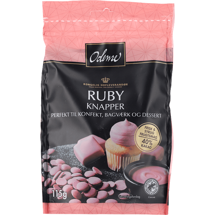 Ruby chokoladeknapper 40% kakao