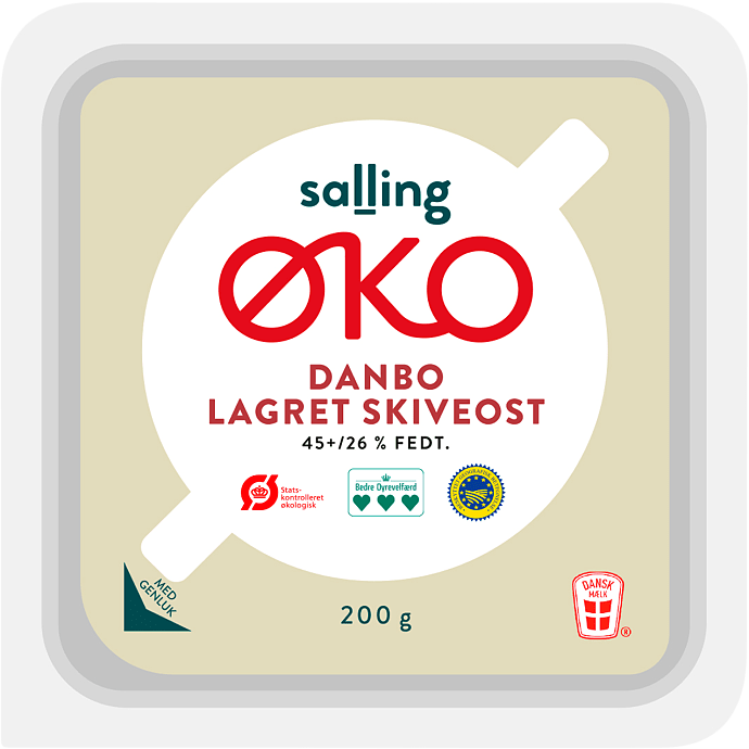 Danbo i skiver lagret 45+