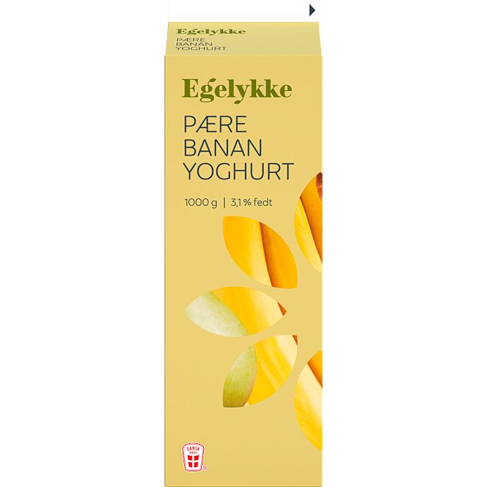Yoghurt m. pære og banan 3,1% fedt