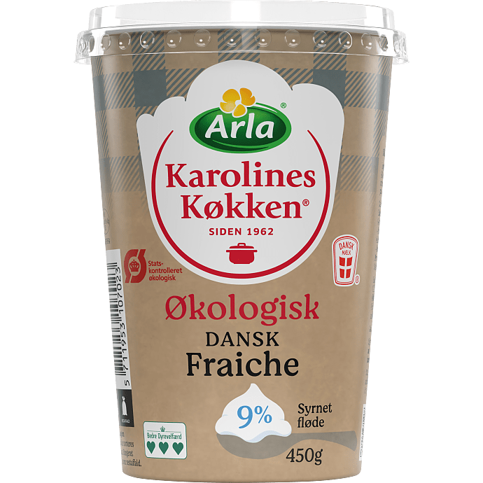 Fraiche af syrnet fløde 9% fedt Øko