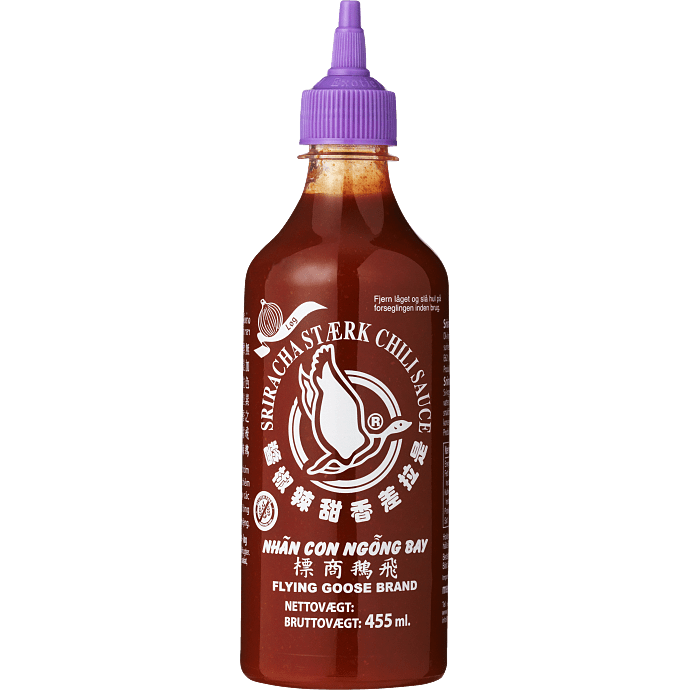 Sriracha chilisauce m. løg stærk