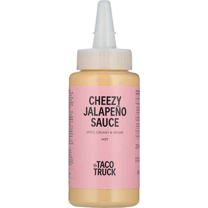 Hot sauce m. jalapeños og ostesmag stærk