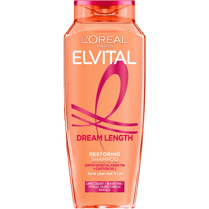 Shampoo m. keratin, vitaminer og castorolie langt og skadet hår