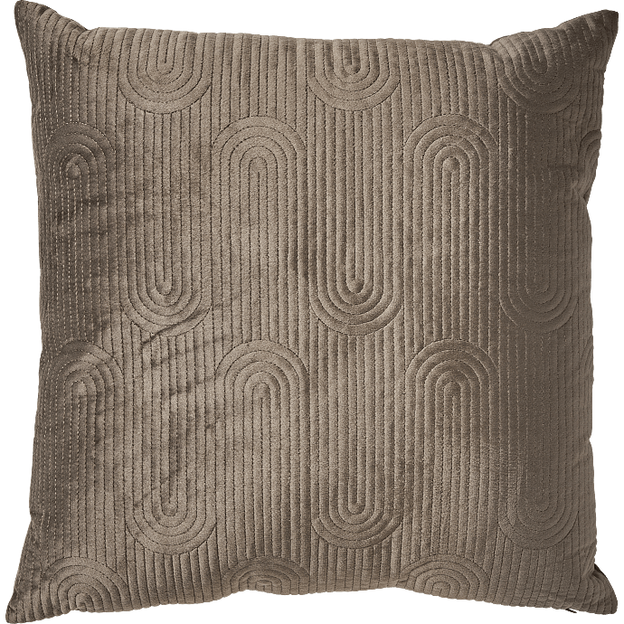 Salling pyntepude - beige velour