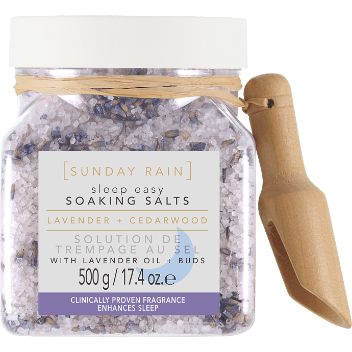 Badesalt m. lavendel og cedertræ