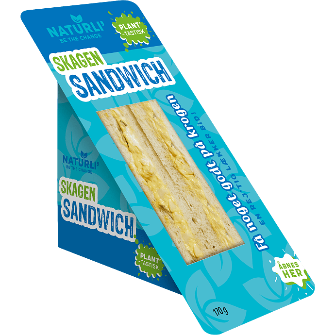 Sandwich m. vegansk smørepålæg