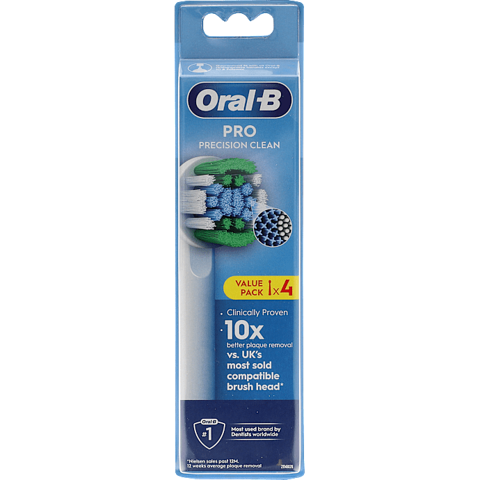 Oral-B Precision Clean tandbørstehoveder 4-pak