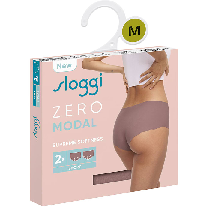 Sloggi Dame 2-pak shorts modal str. L - rosa
