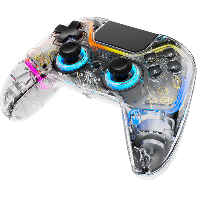 Deltaco PS4 RGB trådløs controller - Transparent