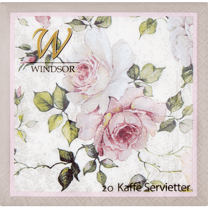 Windsor mønstrede servietter 25x25 cm 20-pak