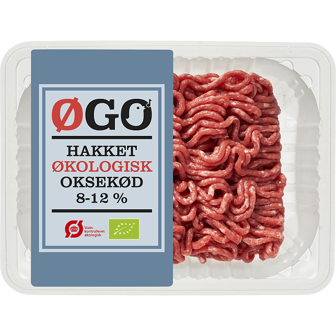 Hakket oksekød 8-12% fedt øko